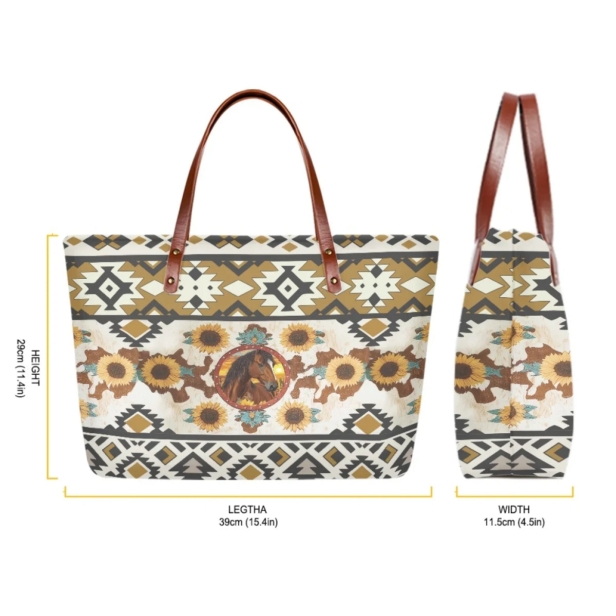 Noisydesigns New Women Handbag Lady Shooping Shoulder Bags Sac Bandoulière Torebka Guess Damska Luxury Horse Ehnic plaid Syle