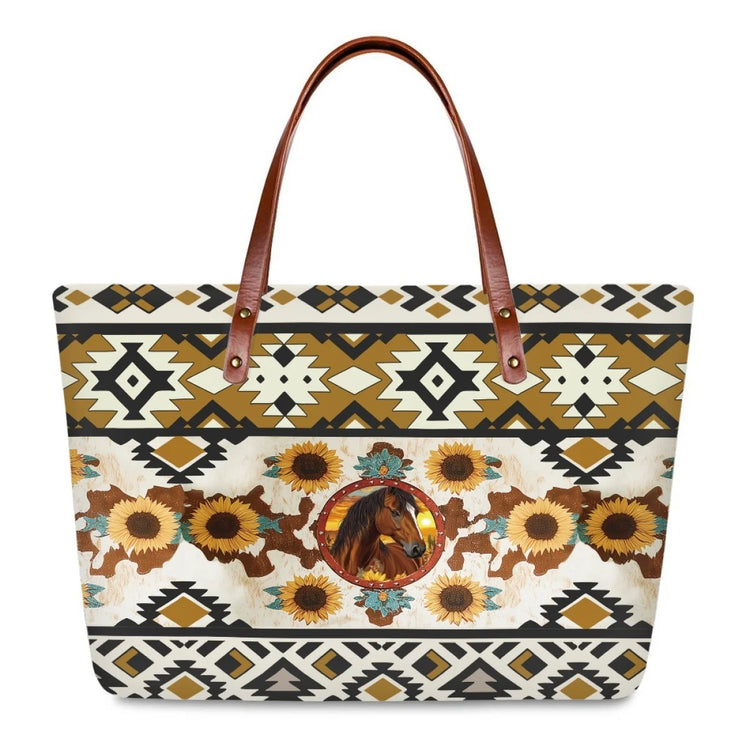 Noisydesigns New Women Handbag Lady Shooping Shoulder Bags Sac Bandoulière Torebka Guess Damska Luxury Horse Ehnic plaid Syle
