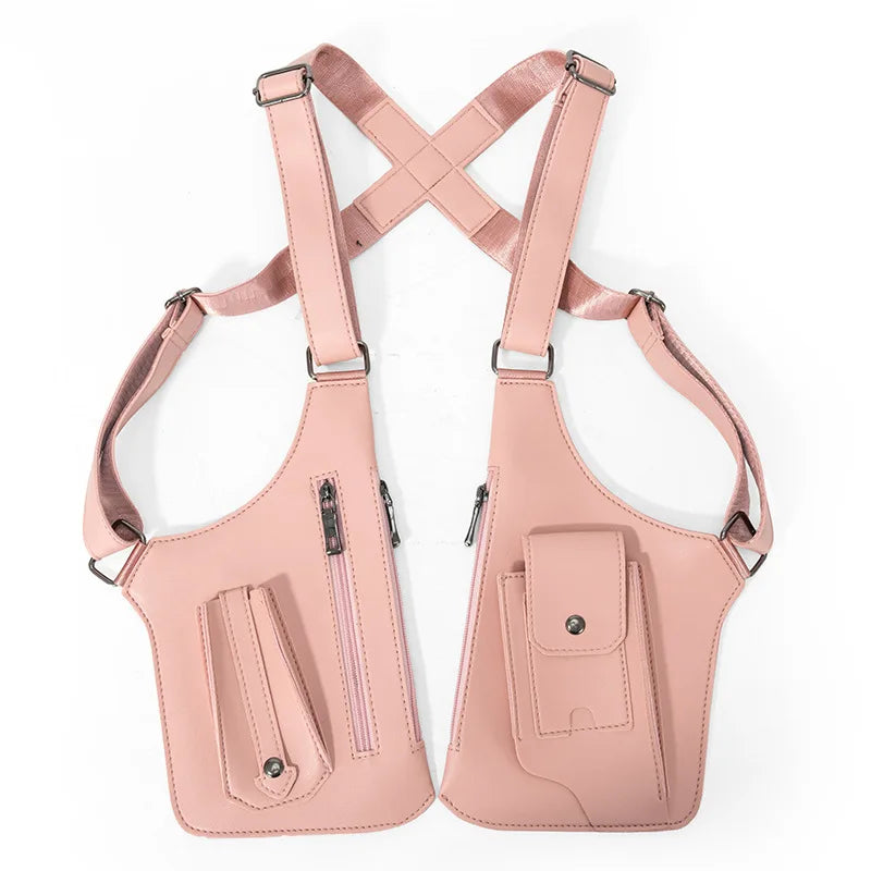 Underarm Security Bag Chest Handbags Men Crossbody Bag Sling Men Jacket Bag Outdoors Running Exercise Hiking Sac Bandoulière
