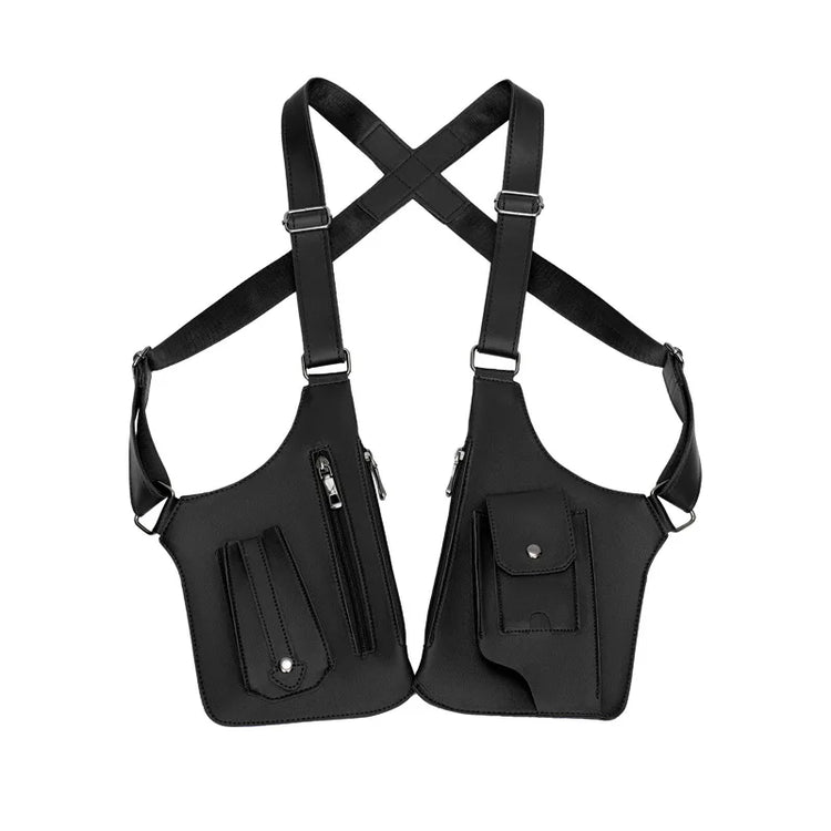 Underarm Security Bag Chest Handbags Men Crossbody Bag Sling Men Jacket Bag Outdoors Running Exercise Hiking Sac Bandoulière