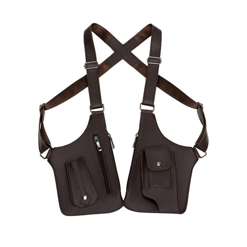 Underarm Security Bag Chest Handbags Men Crossbody Bag Sling Men Jacket Bag Outdoors Running Exercise Hiking Sac Bandoulière