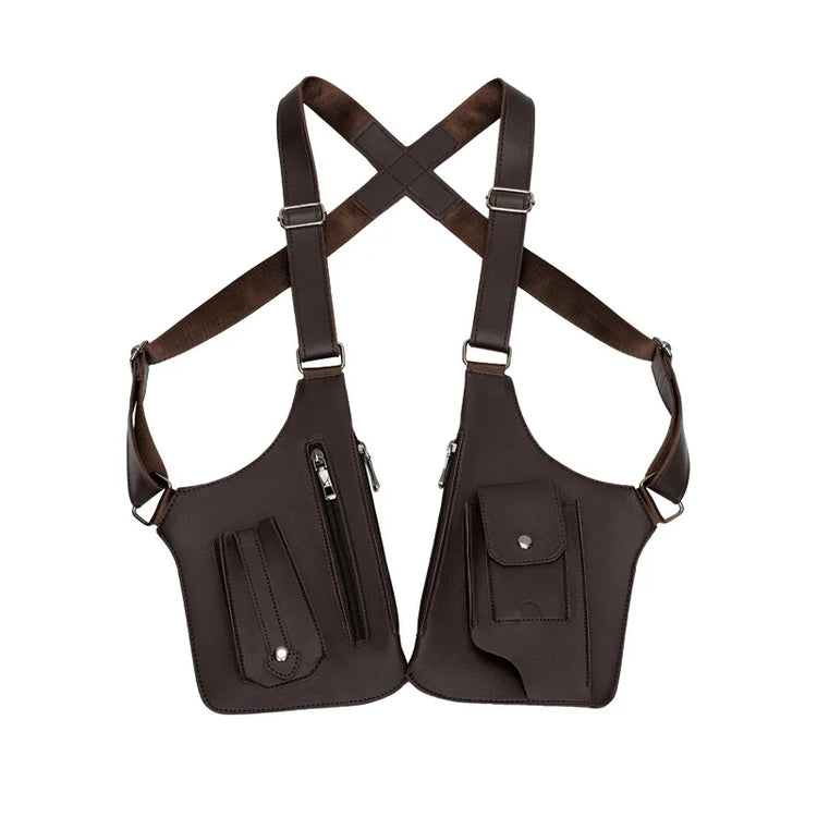 Underarm Security Bag Chest Handbags Men Crossbody Bag Sling Men Jacket Bag Outdoors Running Exercise Hiking Sac Bandoulière