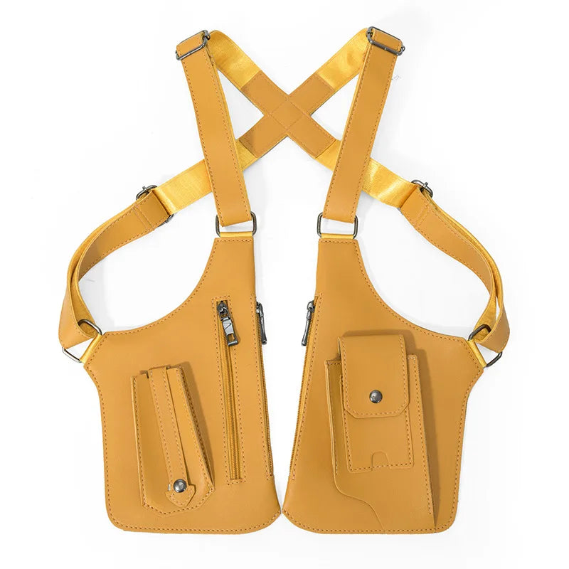 Underarm Security Bag Chest Handbags Men Crossbody Bag Sling Men Jacket Bag Outdoors Running Exercise Hiking Sac Bandoulière