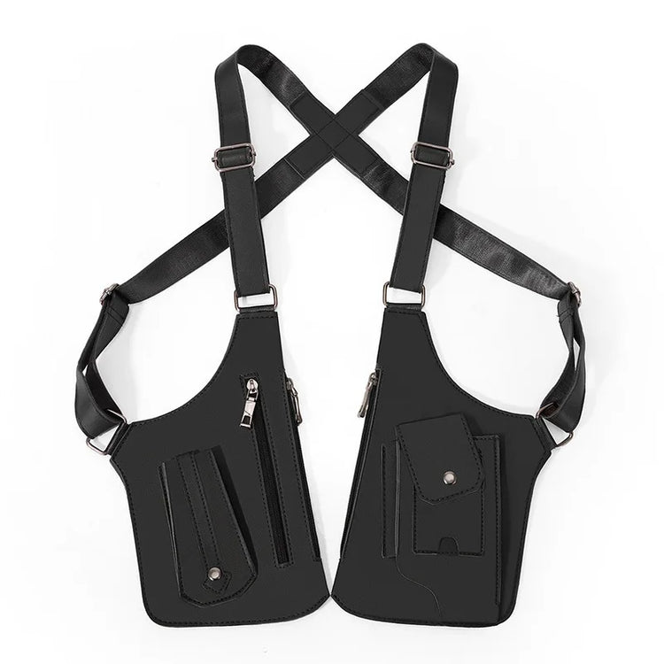 Underarm Security Bag Chest Handbags Men Crossbody Bag Sling Men Jacket Bag Outdoors Running Exercise Hiking Sac Bandoulière
