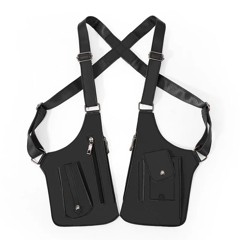 Underarm Security Bag Chest Handbags Men Crossbody Bag Sling Men Jacket Bag Outdoors Running Exercise Hiking Sac Bandoulière
