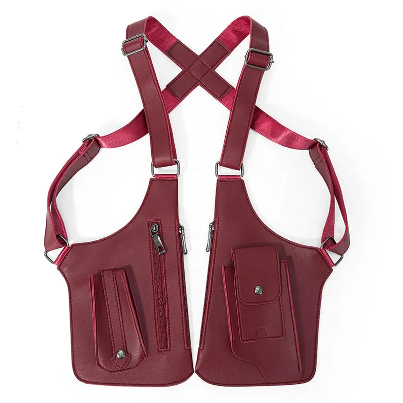 Underarm Security Bag Chest Handbags Men Crossbody Bag Sling Men Jacket Bag Outdoors Running Exercise Hiking Sac Bandoulière