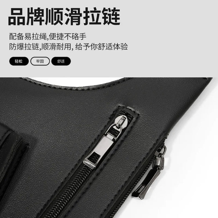 Underarm Security Bag Chest Handbags Men Crossbody Bag Sling Men Jacket Bag Outdoors Running Exercise Hiking Sac Bandoulière