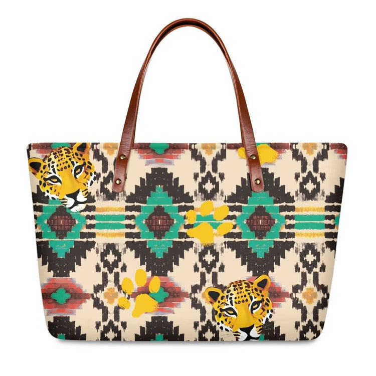 Noisydesigns New Women Handbag Lady Shooping Shoulder Bags Sac Bandoulière Torebka Guess Damska Luxury Horse Ehnic plaid Syle
