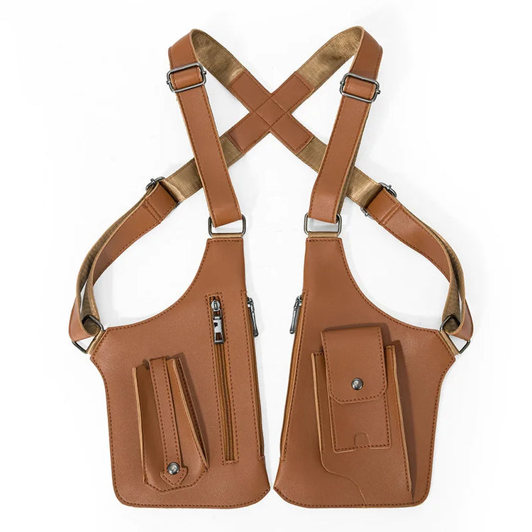Underarm Security Bag Chest Handbags Men Crossbody Bag Sling Men Jacket Bag Outdoors Running Exercise Hiking Sac Bandoulière