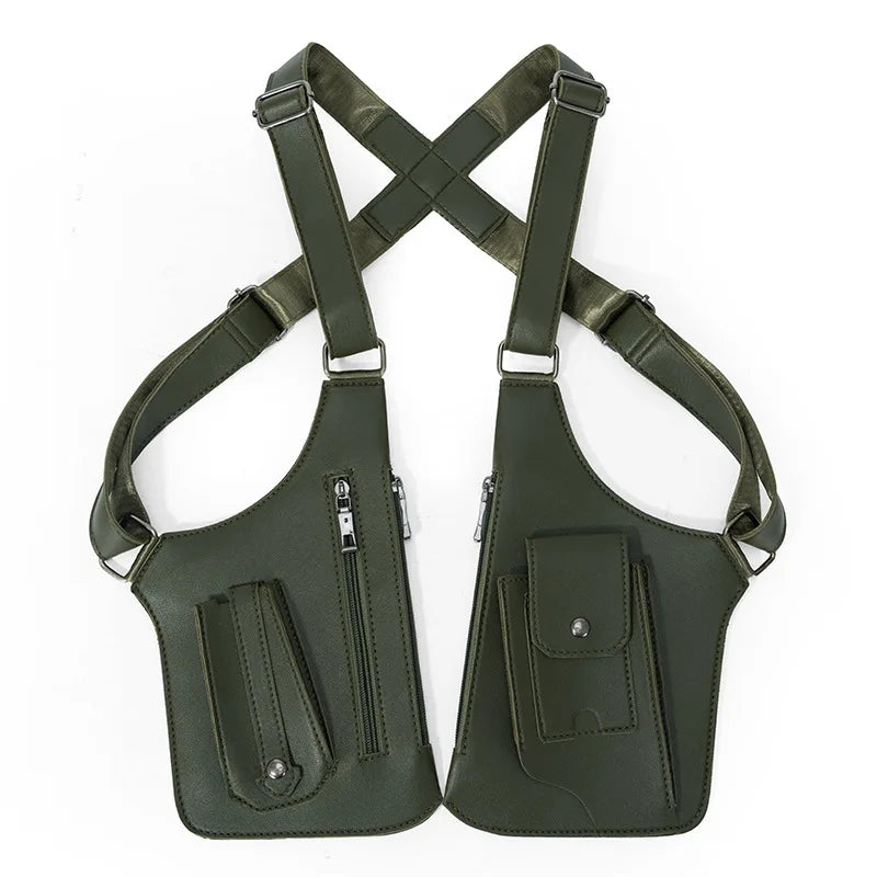 Underarm Security Bag Chest Handbags Men Crossbody Bag Sling Men Jacket Bag Outdoors Running Exercise Hiking Sac Bandoulière
