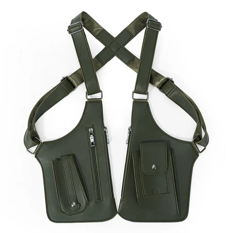 Underarm Security Bag Chest Handbags Men Crossbody Bag Sling Men Jacket Bag Outdoors Running Exercise Hiking Sac Bandoulière