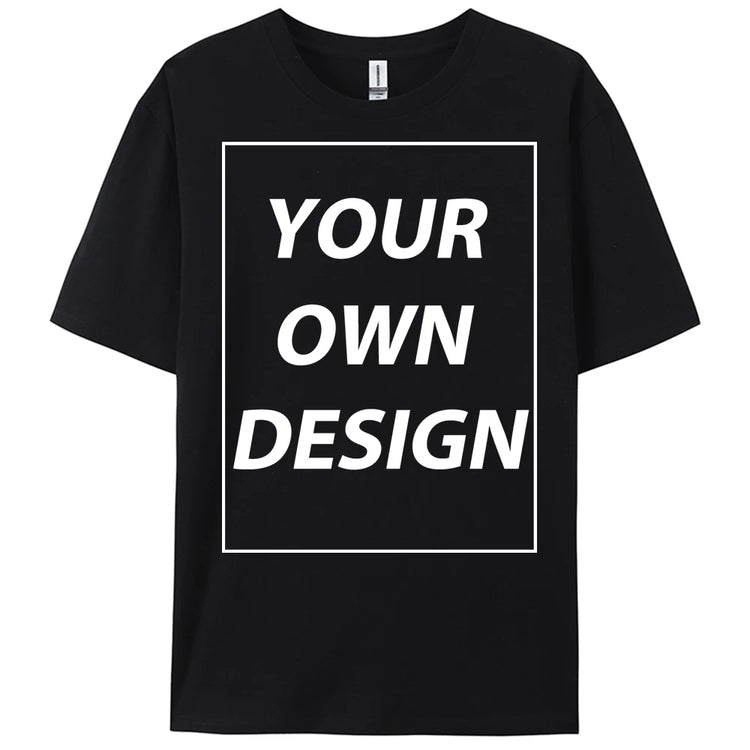 Personalized Custom Print Summer Y2K Team T-Shirt Cotton Casual Loose Short Sleeve Basics Fashion Tee Work Breathable Streetwear