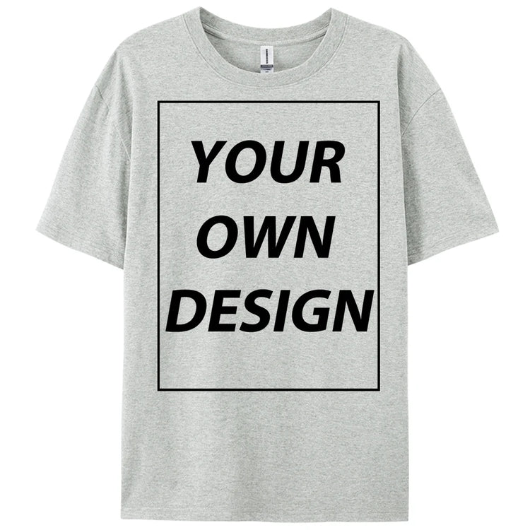 Personalized Custom Print Summer Y2K Team T-Shirt Cotton Casual Loose Short Sleeve Basics Fashion Tee Work Breathable Streetwear